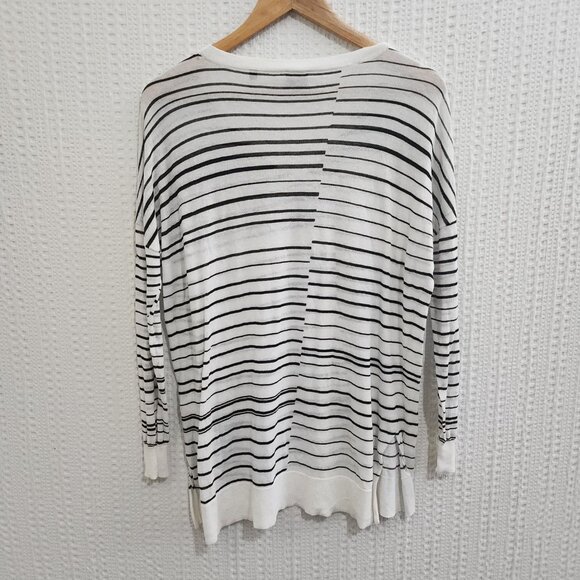 Cabi 5590 Captain Sweater White and Black Stripe Women's Size Small - Picture 3 of 10